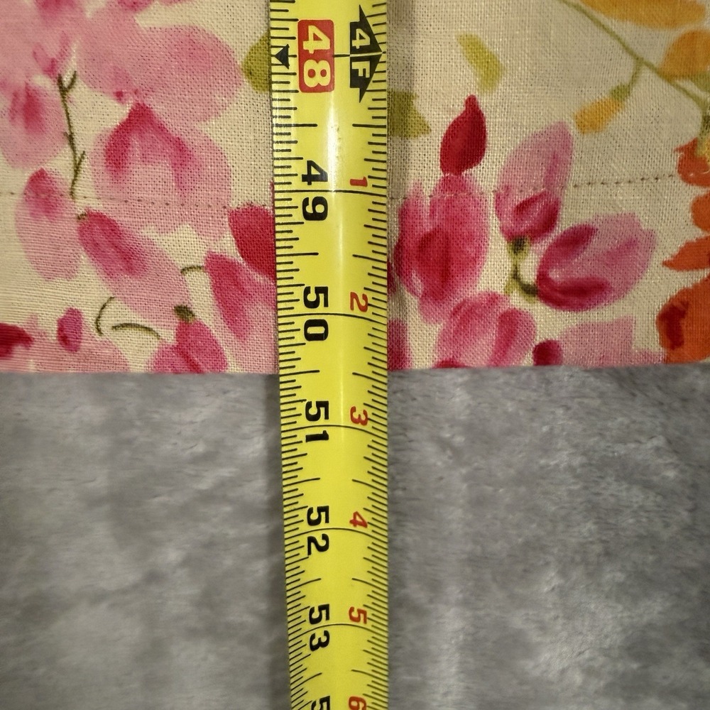 Liz Claiborne Floral Linen Blend Maxi Dress Size 12 Cottagecore Garden Party - Picture 7 of 8